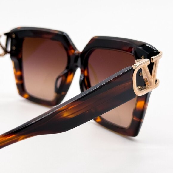 NEW VALENTINO SUNGLASSES VLS-107B HAVANA WOMEN EYEWEAR